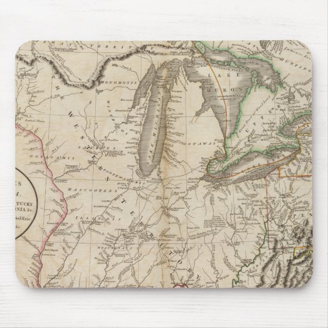 Alfombrilla De Ratón Western Terr, Kentucky, Pennsylvania, etc. (Frente)