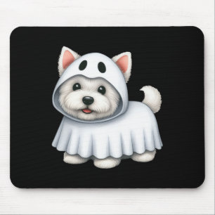 Alfombrilla De Ratón Westig Dog Halloween disfraz fantasma del territor