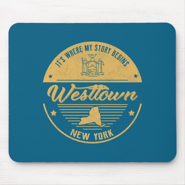 Alfombrilla De Ratón Westtown New York Its Where My Story Begins  (Frente)