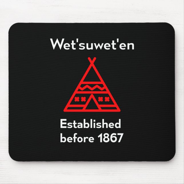 Alfombrilla De Ratón Wetsuweten Establecido Antes De 1867 Silhouette Da (Frente)