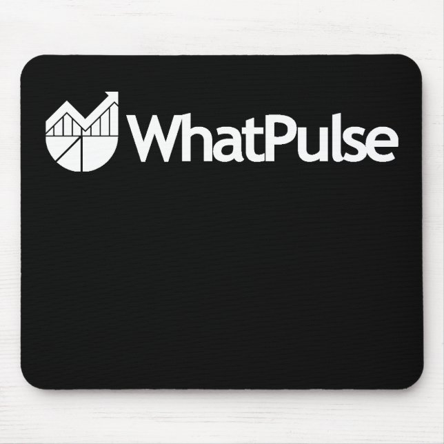 Alfombrilla De Ratón WhatPulse Mousepad - negro (Frente)