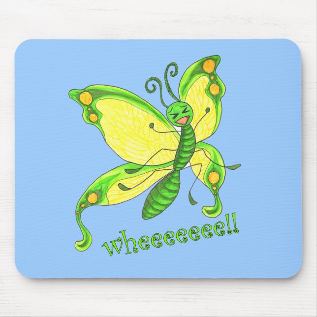 Alfombrilla De Ratón ¡Wheeeee! ¡Soy una mariposa!! (Frente)
