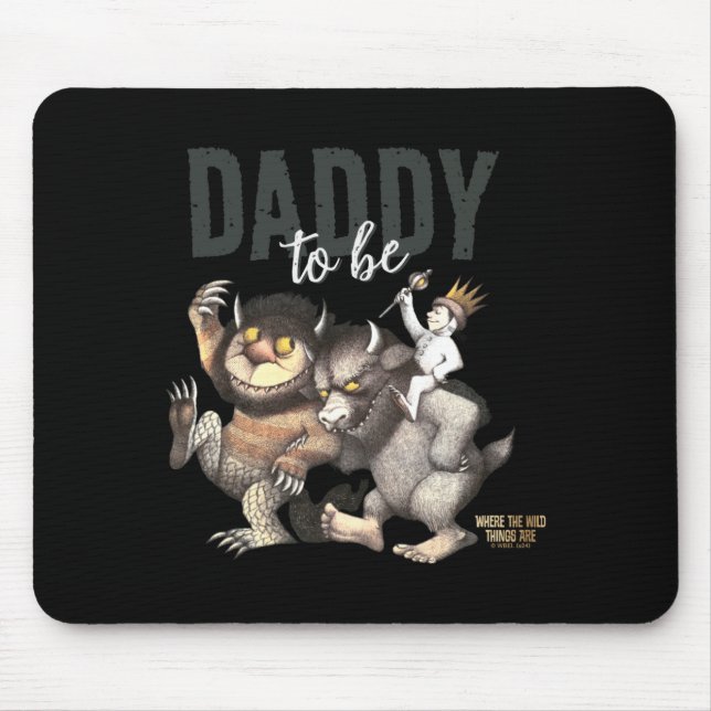 Alfombrilla De Ratón Where The Wild Things Are Daddy To Be  (Frente)