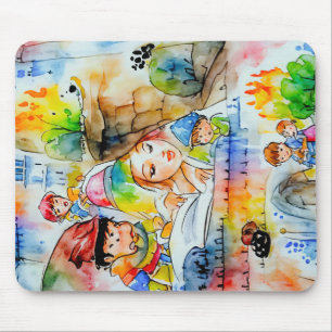 Alfombrilla De Ratón Whimsical Fairy Tale Ilustracion