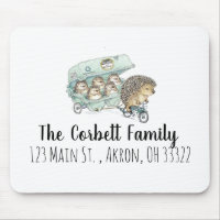 Whimsical Hedgehog Family Personalizable