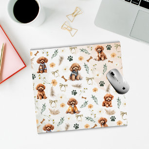 Alfombrilla De Ratón Whimsy Poodle Pizzazz Mousepad