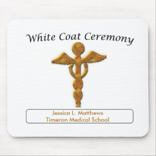 Alfombrilla De Ratón White Coat Ceremony Gold Medical, Mousepad