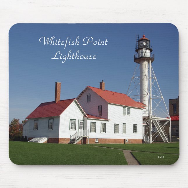 Alfombrilla De Ratón Whitefish Point Lighthouse verano mousepd (Frente)
