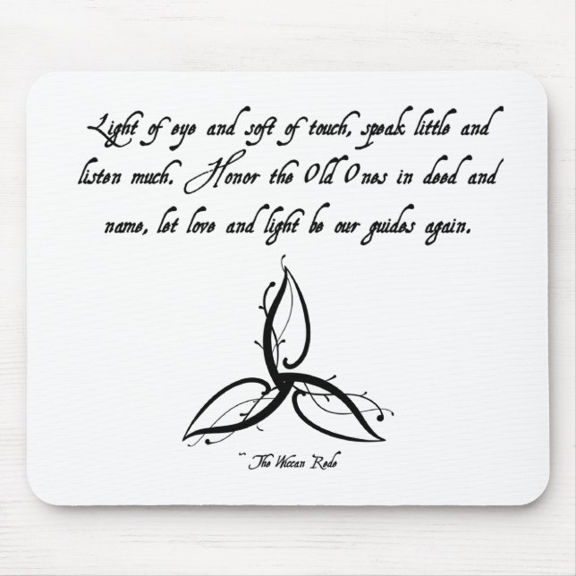 Alfombrilla De Ratón Wiccan (Frente)