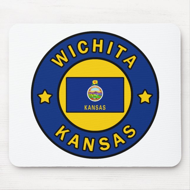 Alfombrilla De Ratón Wichita Kansas (Frente)