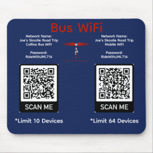 Alfombrilla de ratón WiFi del autobús Collins del 