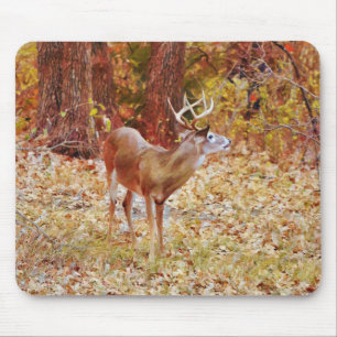 Alfombrilla De Ratón Wild Deer Buck Antlers Art Mouse Pad