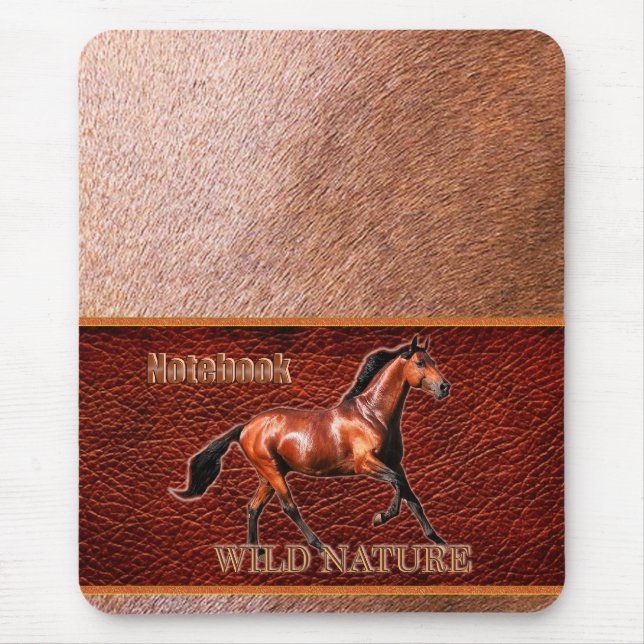 Alfombrilla De Ratón WILD NATURE - colección de diseño HORSE (Frente)