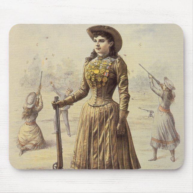 Alfombrilla De Ratón Wild West Show de Buffalo Bill con Annie Oakley (Frente)