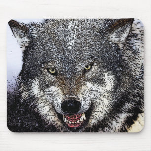 Alfombrilla De Ratón Wild Wolf