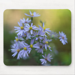 Alfombrilla De Ratón Wildflower floral Mousepad de los asteres púrpuras