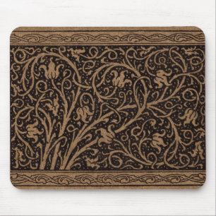 Alfombrilla De Ratón William Morris Campion Cuero Trabajado Damasco