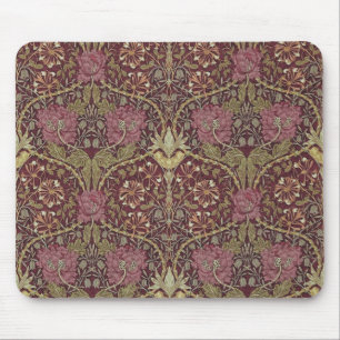 Alfombrilla De Ratón William Morris, Honeysuckle, floral. patrón, arte