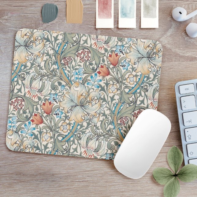 Alfombrilla De Ratón William Morris Lily Art Nouveau Floral Mouse Pad (Subido por el creador)