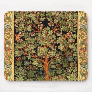 Alfombrilla De Ratón William Morris - Patrón De Árbol De Vida