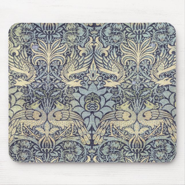 Alfombrilla De Ratón William Morris Peacock y Dragon (Frente)