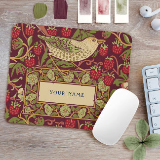 Alfombrilla De Ratón William Morris Strawberry Thief Mouse Pad