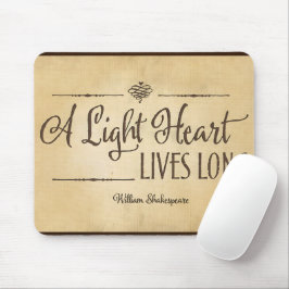 Alfombrilla De Ratón William Shakespeare cita Inspiradora larga en vivo
