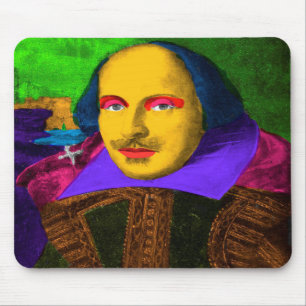 Alfombrilla De Ratón William Shakespeare Pop Art