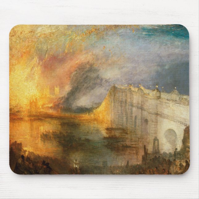 Alfombrilla De Ratón William Turner - La quema del Parlamento (Frente)