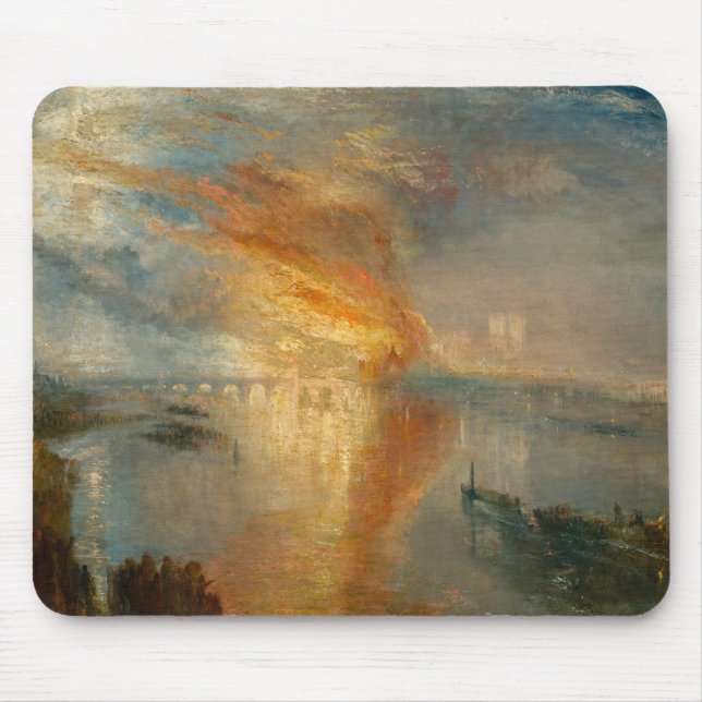 Alfombrilla De Ratón William Turner - La quema del Parlamento (Frente)