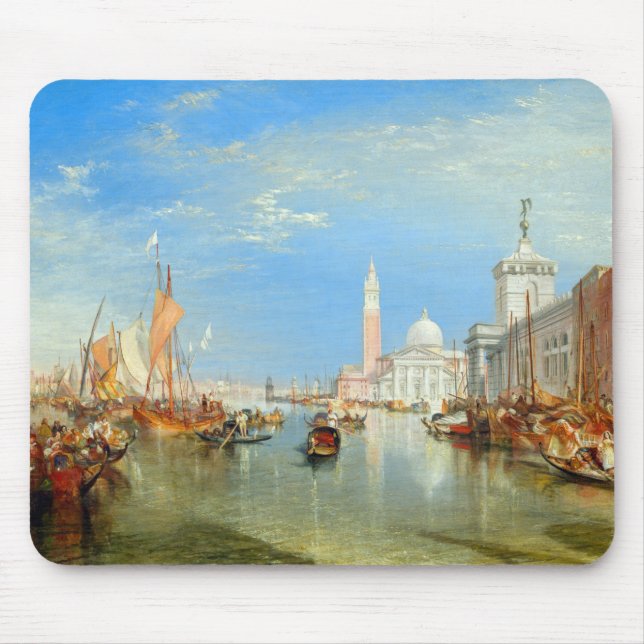 Alfombrilla De Ratón William Turner - Venecia, Dogana y San Giorgio (Frente)