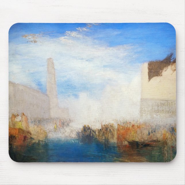 Alfombrilla De Ratón William Turner - Venecia, la Piazzetta (Frente)