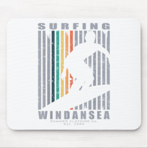 Alfombrilla De Ratón Windansea Surfing Beach Retro Surfing Summer Vacat