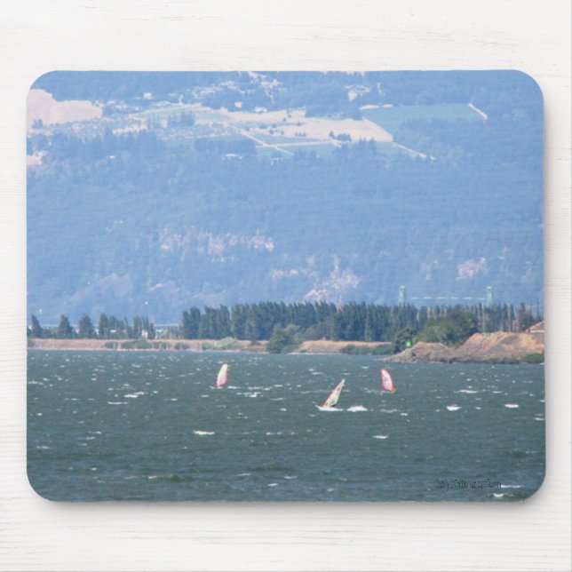 Alfombrilla De Ratón Windsurfing la garganta Mousepad (Frente)