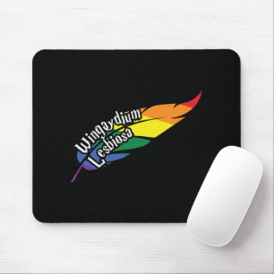 Alfombrilla De Ratón Wingaydium Lesbiosa - Funny LGBTQ+ Magic Pun