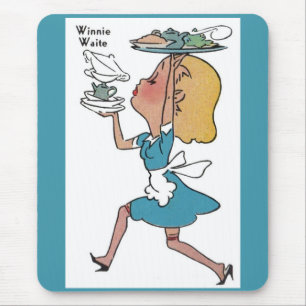 Alfombrilla De Ratón Winnie Waite, la ocupada camarera
