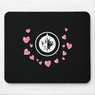 Alfombrilla De Ratón Winnipeg Jets San Valentín Amor Nhl Licencia Ofici