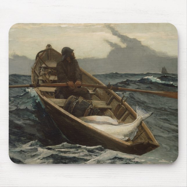 Alfombrilla De Ratón Winslow Homer - la advertencia de la niebla (Frente)