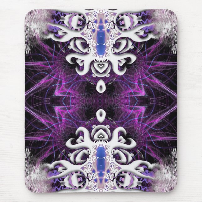 Alfombrilla De Ratón Winter Dragon Fractal Art Mousepad (Frente)