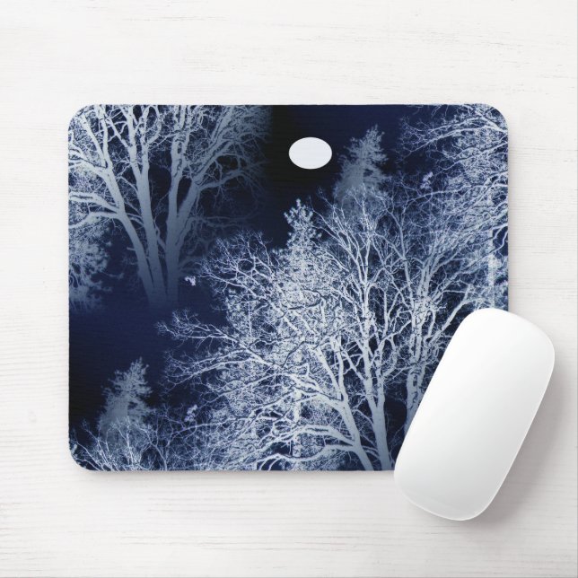 Alfombrilla De Ratón Winter Moon... Mouse Pad (Con ratón)