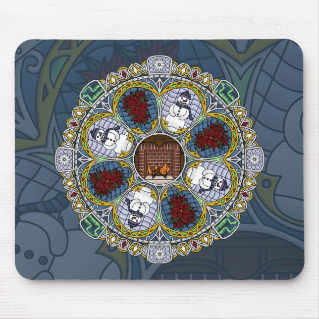 Alfombrilla De Ratón Winter Nouveau Mousepad (Frente)