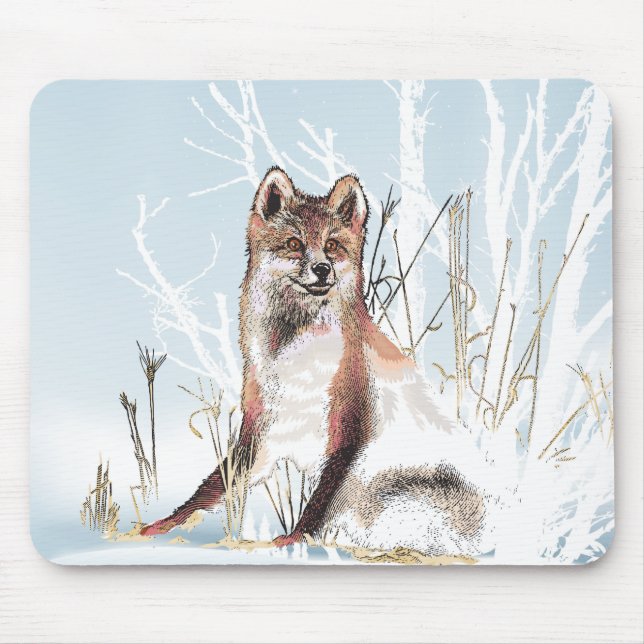 Alfombrilla De Ratón Winter Wolf (Frente)