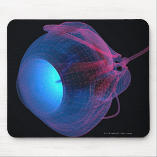 Alfombrilla De Ratón Wireframe de los músculos del ojo