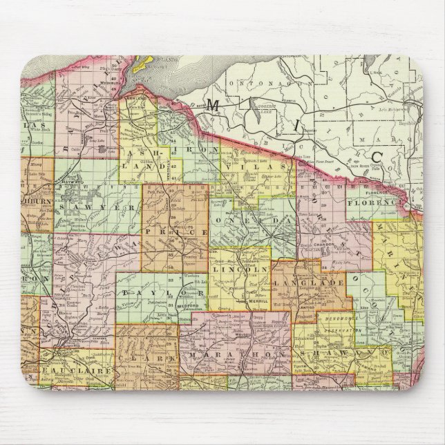 Alfombrilla De Ratón Wisconsin (Frente)