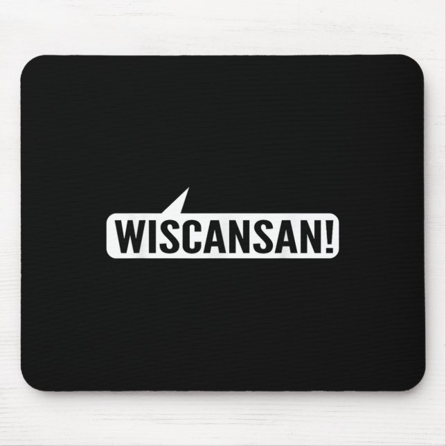 Alfombrilla De Ratón Wisconsin Funny - Wiscansan (Frente)