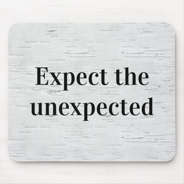 Alfombrilla De Ratón Wise Quote on Birch Tree Texture (Frente)