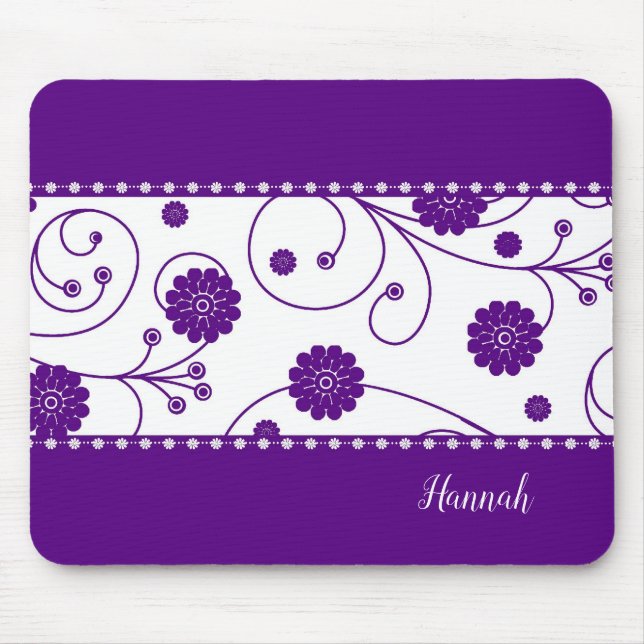 Alfombrilla De Ratón Wisteria Blooms Mousepad (Frente)