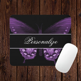 Alfombrilla De Ratón Wisteria Mariposa Banner Mousepad