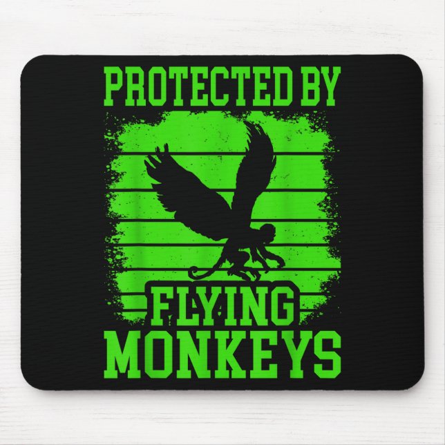 Alfombrilla De Ratón Witch Get My Flying Monkeys  (Frente)