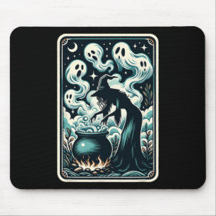 Alfombrilla De Ratón Witch Ghost Cauldron Gothic Supernatural Tarot Car